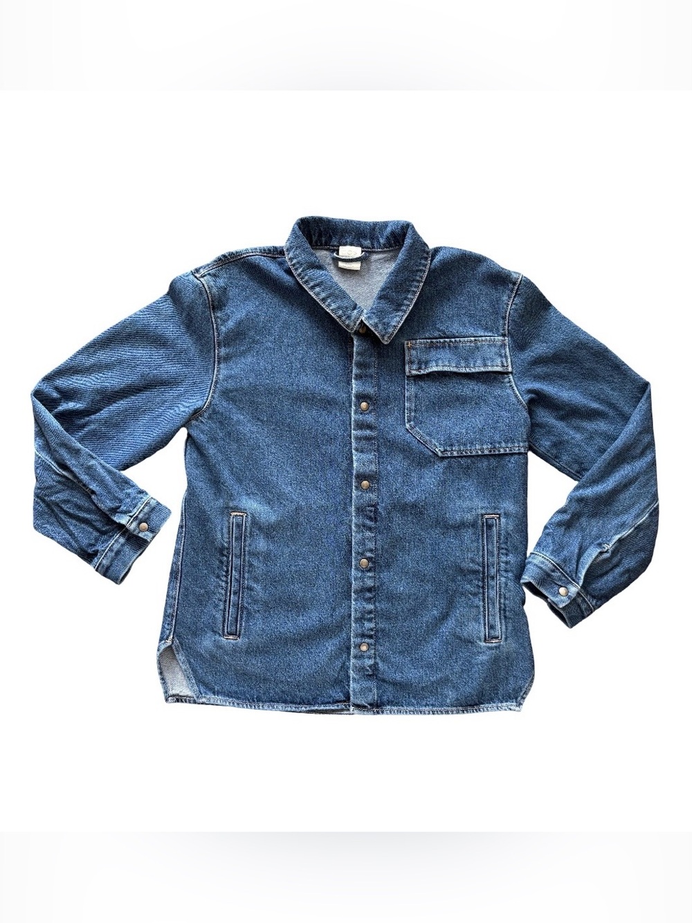 COS Kids’ Cotton Denim Button Up Shirt Jacket Size 8-10Y
